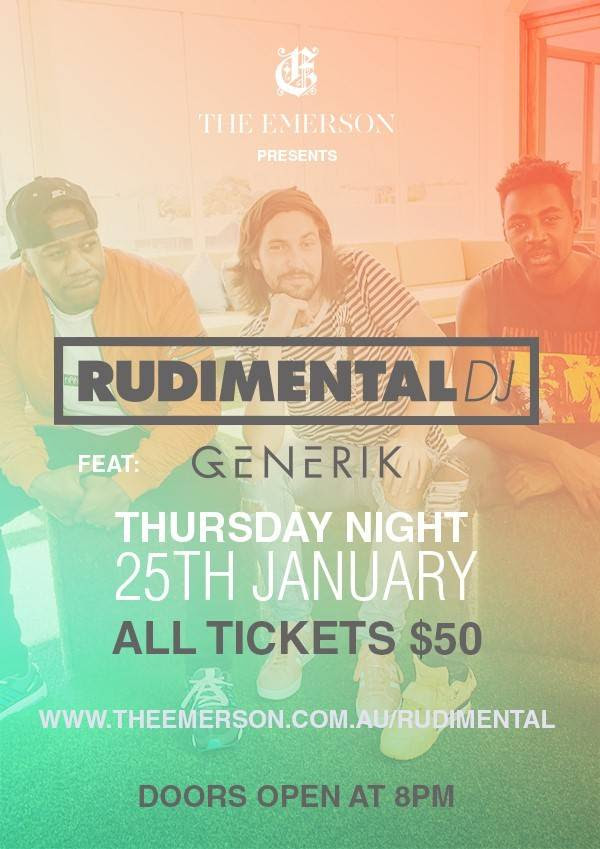 The Emerson invites you to The Rudimental’s tonight, and the official Alfa Romeo Ladies Day Polo After-Party in Feb!